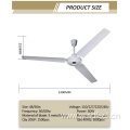 56Inch Aluminum Motor Ceiling Fan with 3 Blade